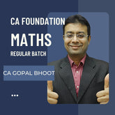 CA Foundation Maths Regular Batch by CA Gopal Bhoot | For Jan 26 & May 26 Exams